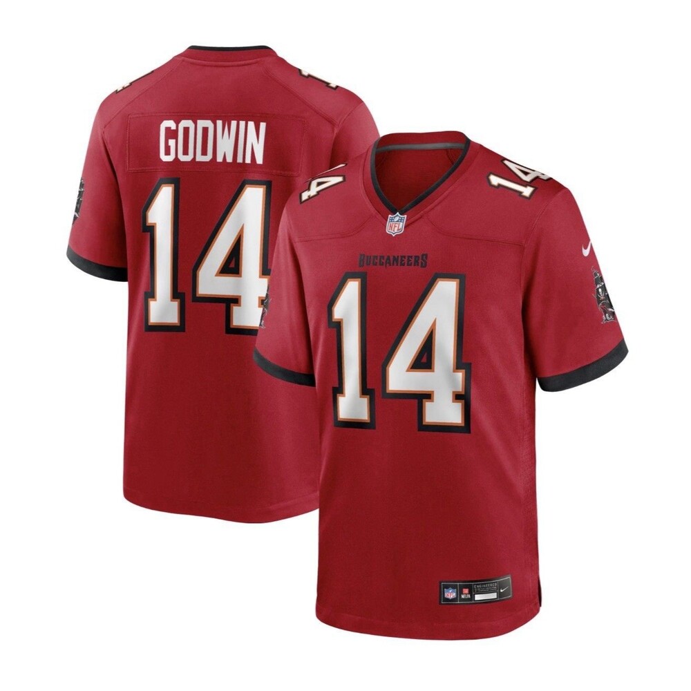 Tampa Bay Buccaneers Chris Godwin Jersey Nike NFL Red X-Large On Field